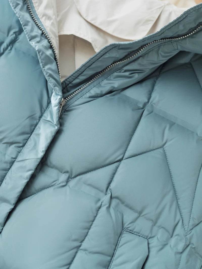 Women's Hooded Ultra Light Down Vest - Stylish Sleeveless Puffer Coat - Buy Center US