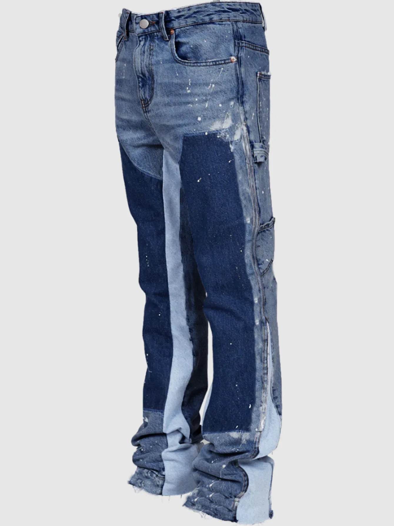 Vintage Ankle Length Washed Jeans for Men - Casual Streetwear Style - Buy Center US