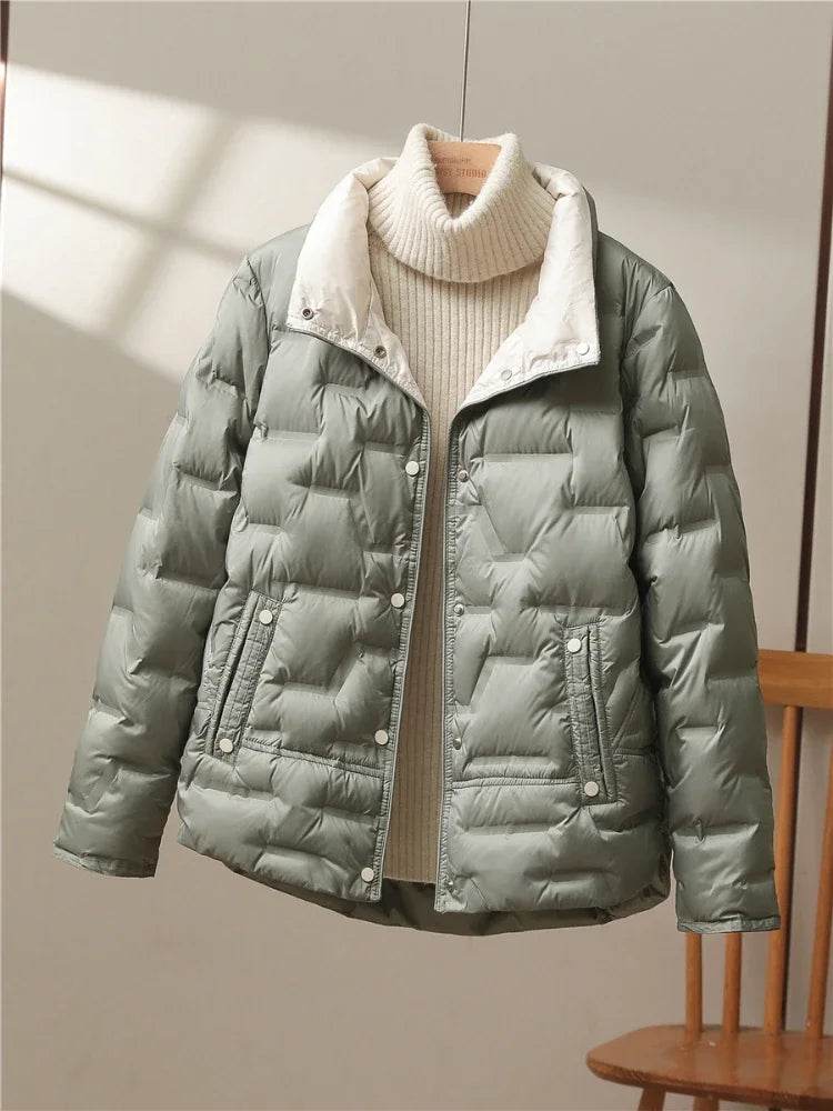 2024 Women’s Casual Hooded White Duck Down Coat - Autumn Winter Fashion - Buy Center US
