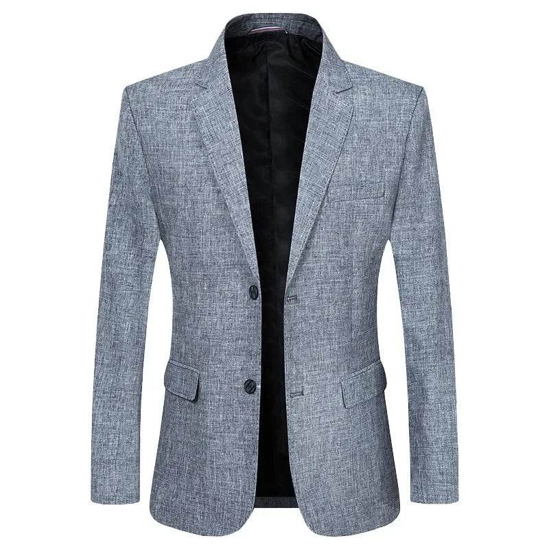 Spring Summer Men's Slim Fit Blazer - Smart Casual Business Jacket - Buy Center US