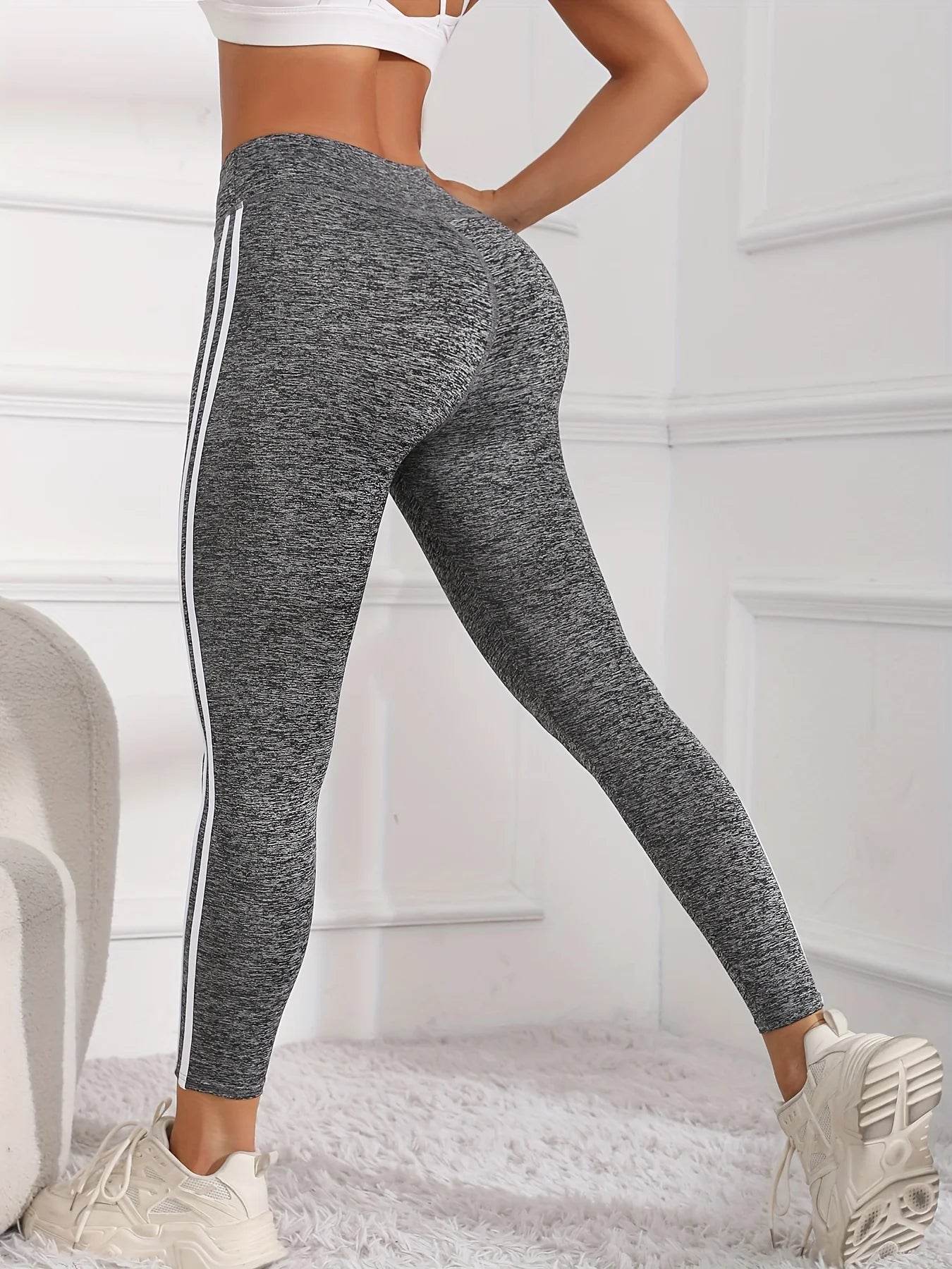 High Waist Multi-Color Yoga Leggings - Tummy Tightening, Four-Way Stretch - Buy Center US