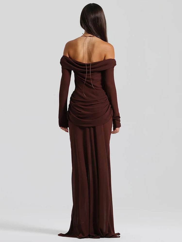 Mozision Sexy Maxi Dress - Hollow Out Backless Halter Gown - Buy Center US