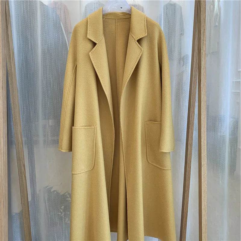 RosEvans Handmade Wool Coat - Double-Sided, Casual Style for Women - Buy Center US