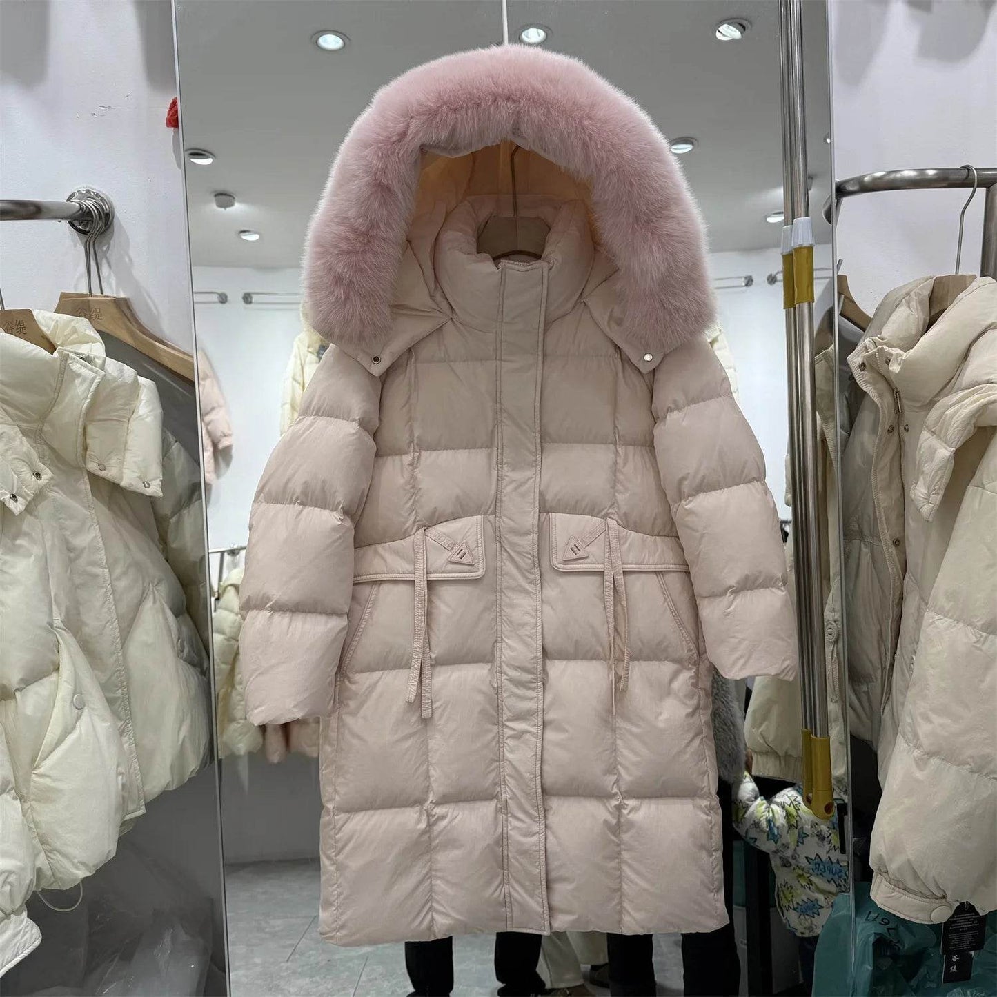 LAJWMPLXLSCN Women's Hooded Down Jacket - Thick & Knee Length - Buy Center US