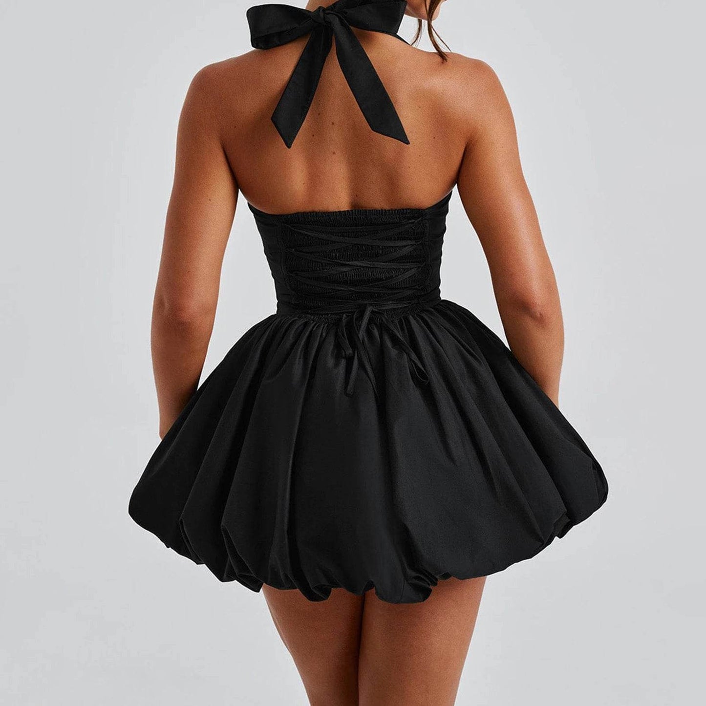 Hirigin Women's Sleeveless Puff Bubble Dress - Backless Summer Style - Buy Center US