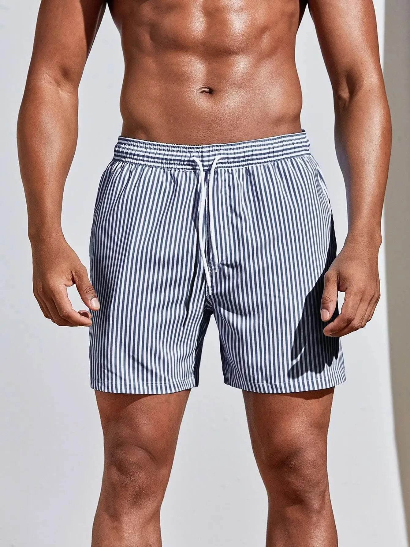 Summer Men's Sports Shorts - 3D Line Splicing, Breathable Polyester - Buy Center US