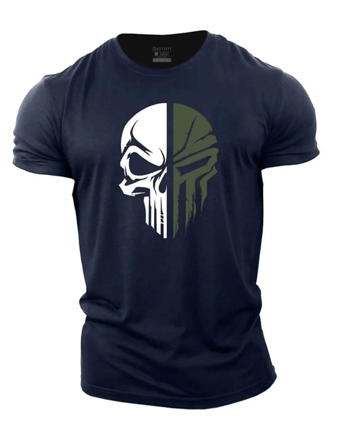3D Printed Military Skull T-Shirt for Men - Casual Gym Wear - Buy Center US