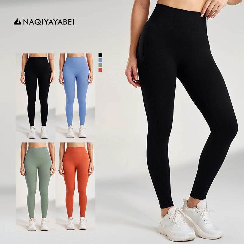 High Waisted Women's Yoga Pants - Tummy Tightening Sports Leggings - Buy Center US