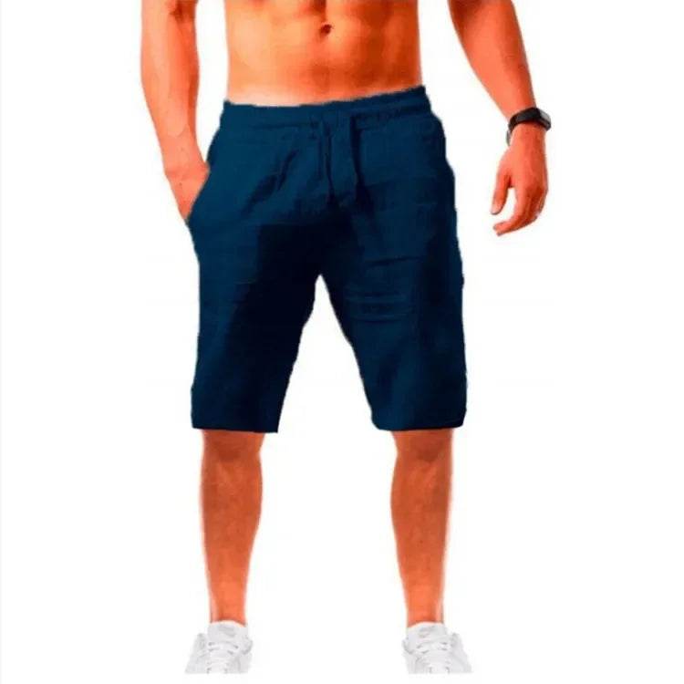 Men's Casual Cotton Linen Baggy Pants - Breathable Fitness Trousers - Buy Center US