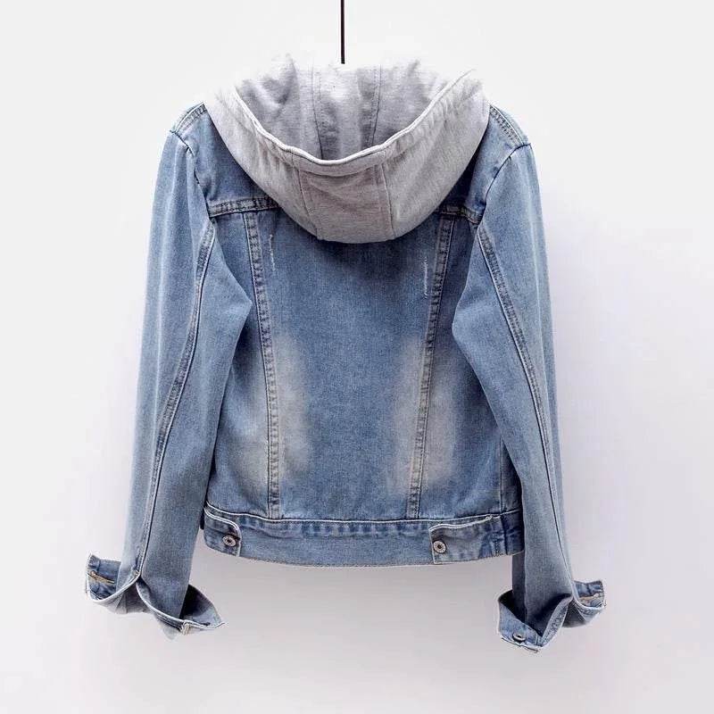Kalenmos Women’s Slim Fit Denim Coat - Casual Full Sleeve Jacket - Buy Center US