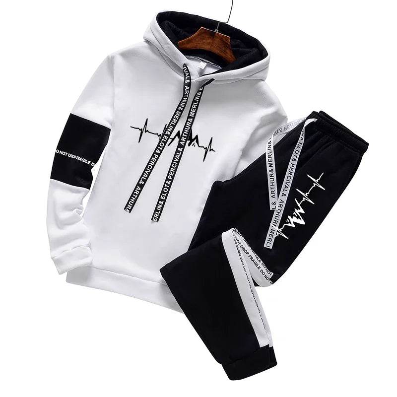Prowow Men's Classic Hooded Tracksuit - Casual Jogging Sweatshirt & Pants - Buy Center US