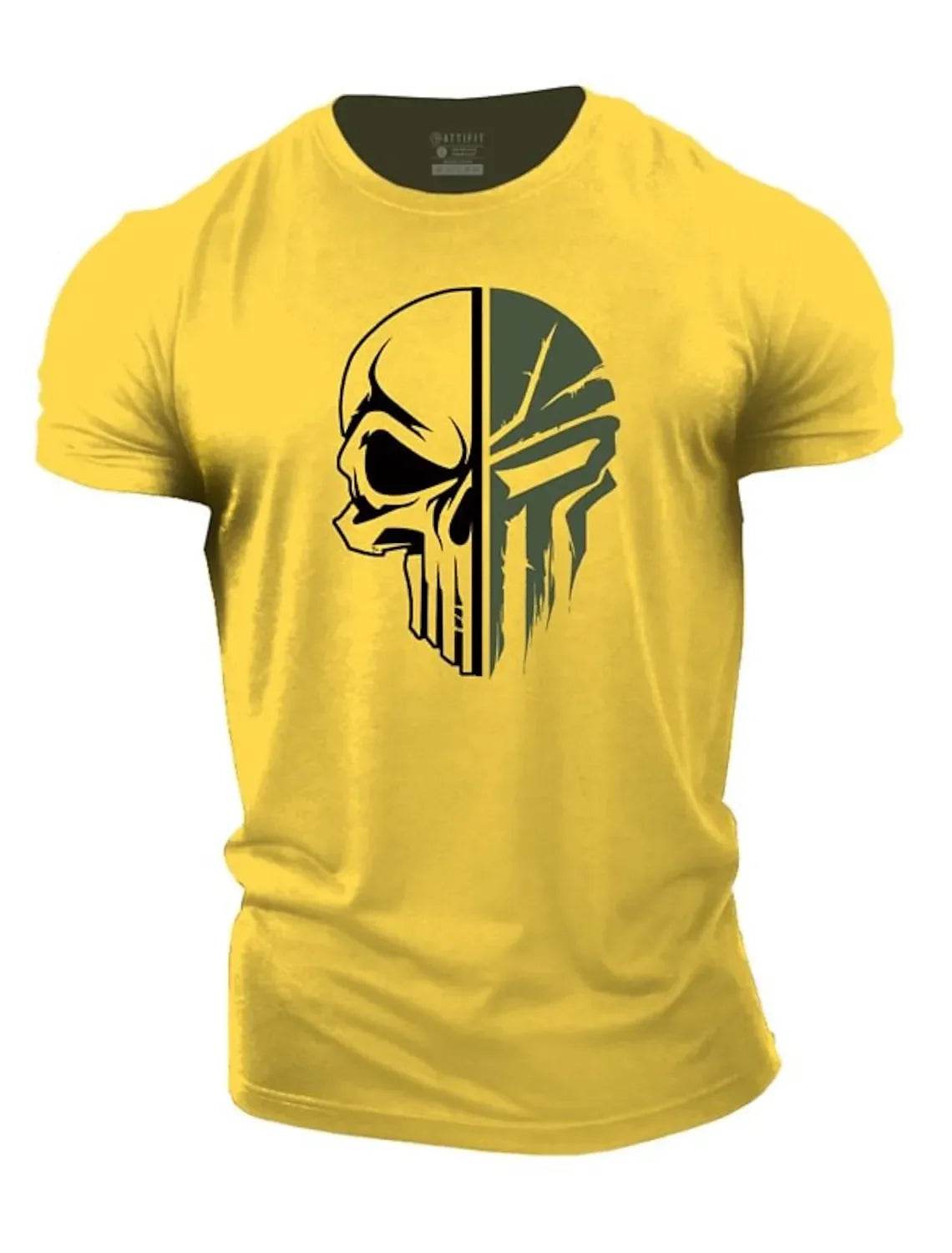 3D Printed Military Skull T-Shirt for Men - Casual Gym Wear - Buy Center US