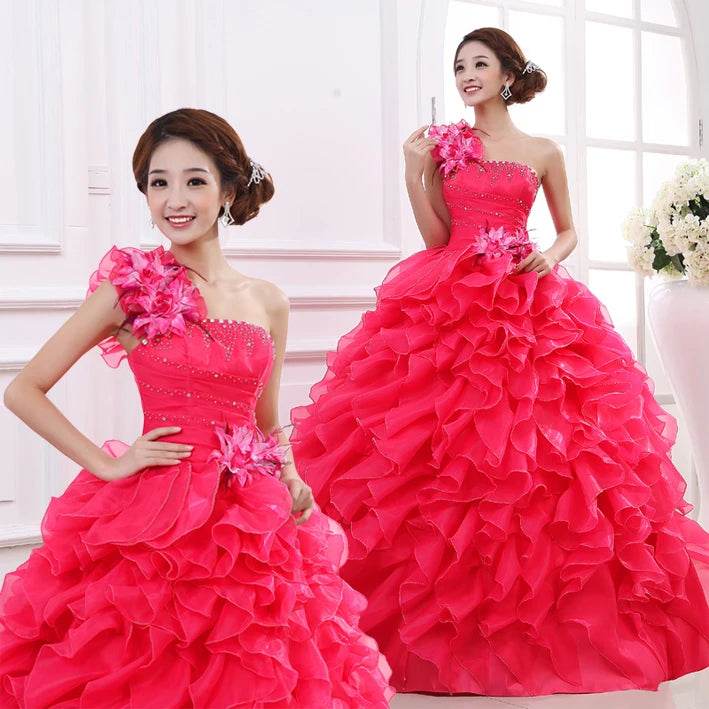 MAIYA LILY Candy Color Quinceanera Dresses - Plus Size Tiered Ball Gown - Buy Center US