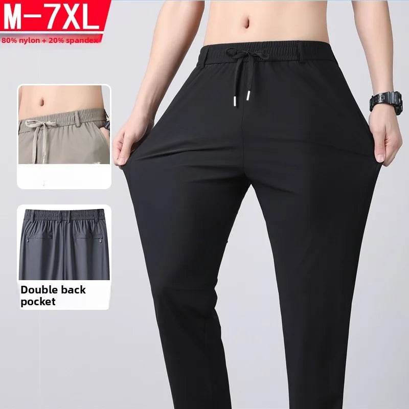 Men's Summer Quick Dry Loose Straight Leg Pants - High Elasticity Sports Wear - Buy Center US