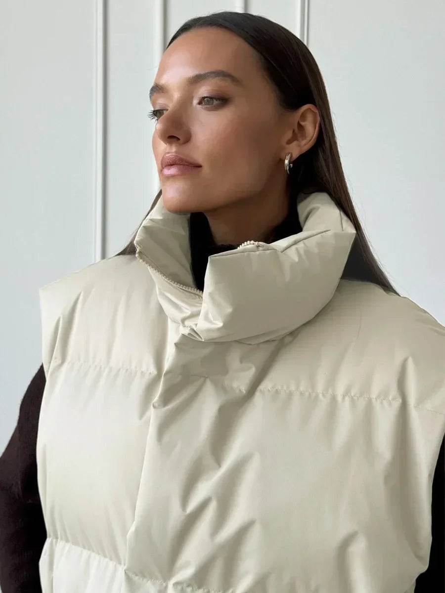 Wolfeel Women's Thicken Cotton Vest Jacket - Casual Winter Parka - Buy Center US