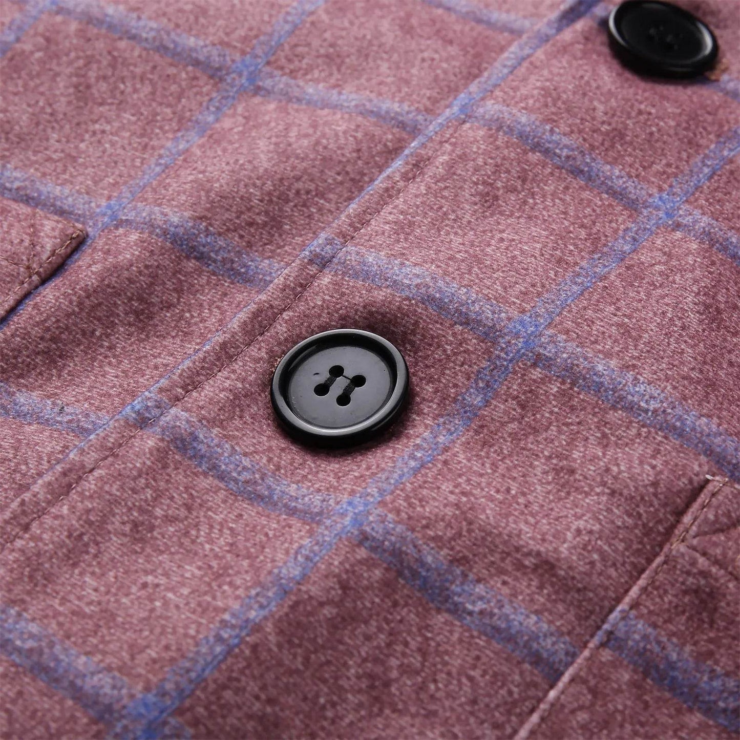 2024 New Men’s Plaid Blazer Jacket - Slim Fit, Long Sleeve Formal Coat - Buy Center US