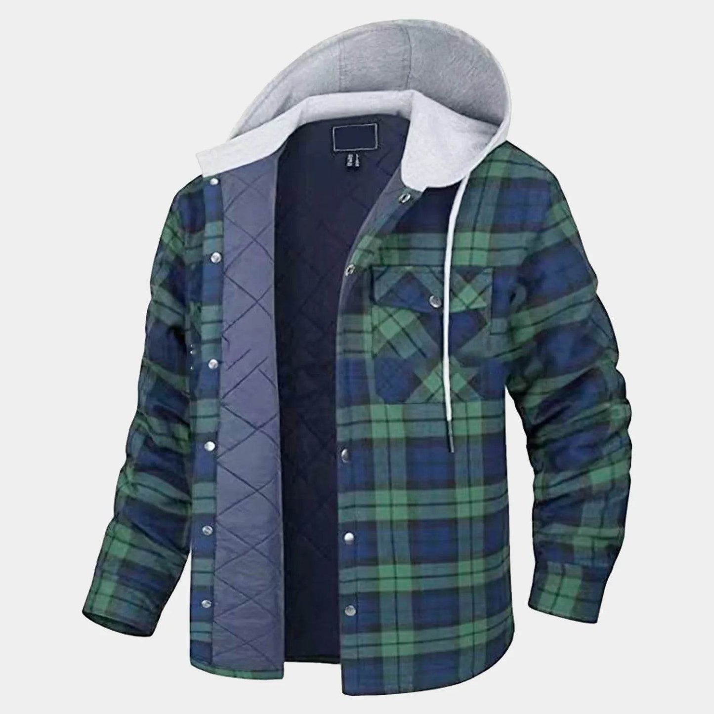 Men's Thickened Cotton Jacket - Casual Autumn Winter Hooded Coat - Buy Center US