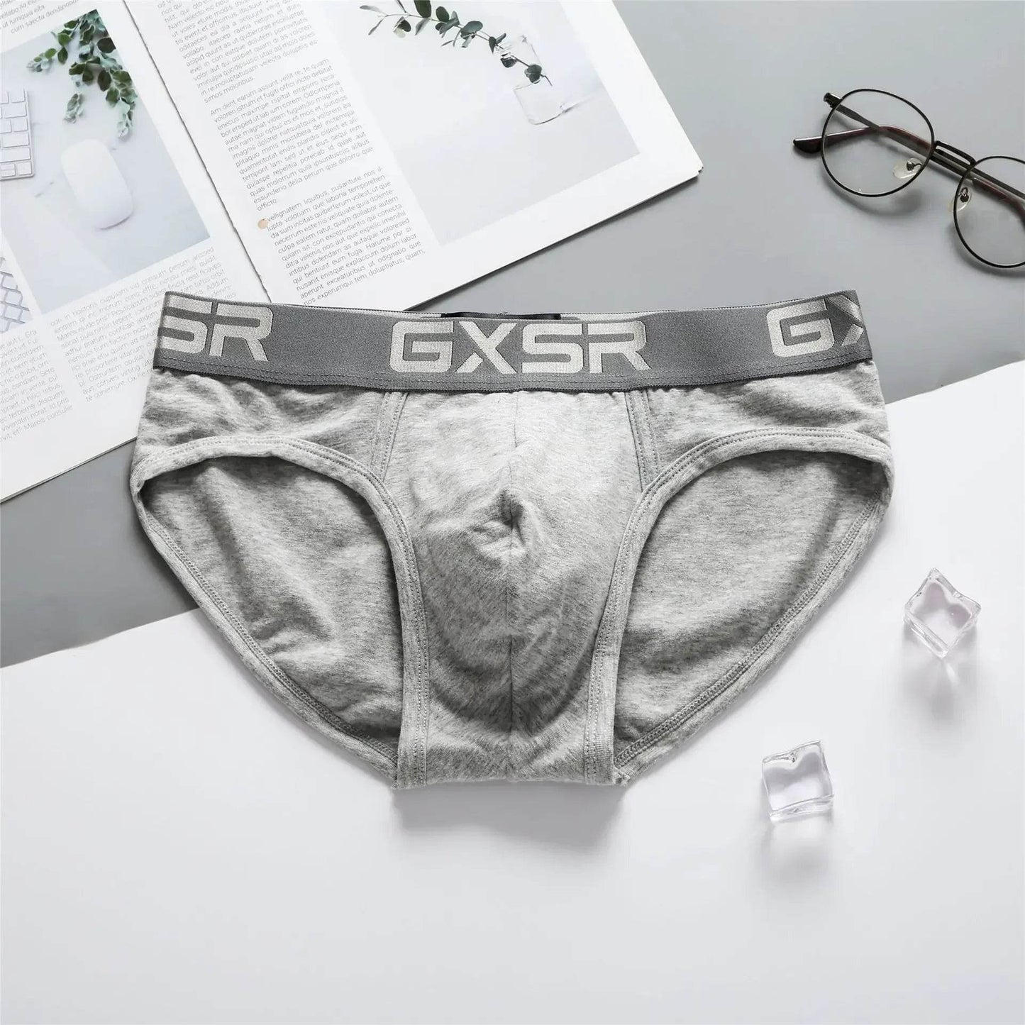 UXST Men's Cotton Underwear - Breathable Low Waist Briefs in Solid Color - Buy Center US