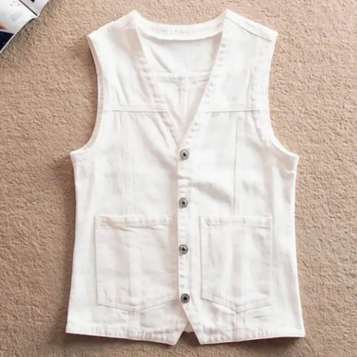 LDMSL Women's Sleeveless Denim Vest - Casual Spring Summer Top - Buy Center US