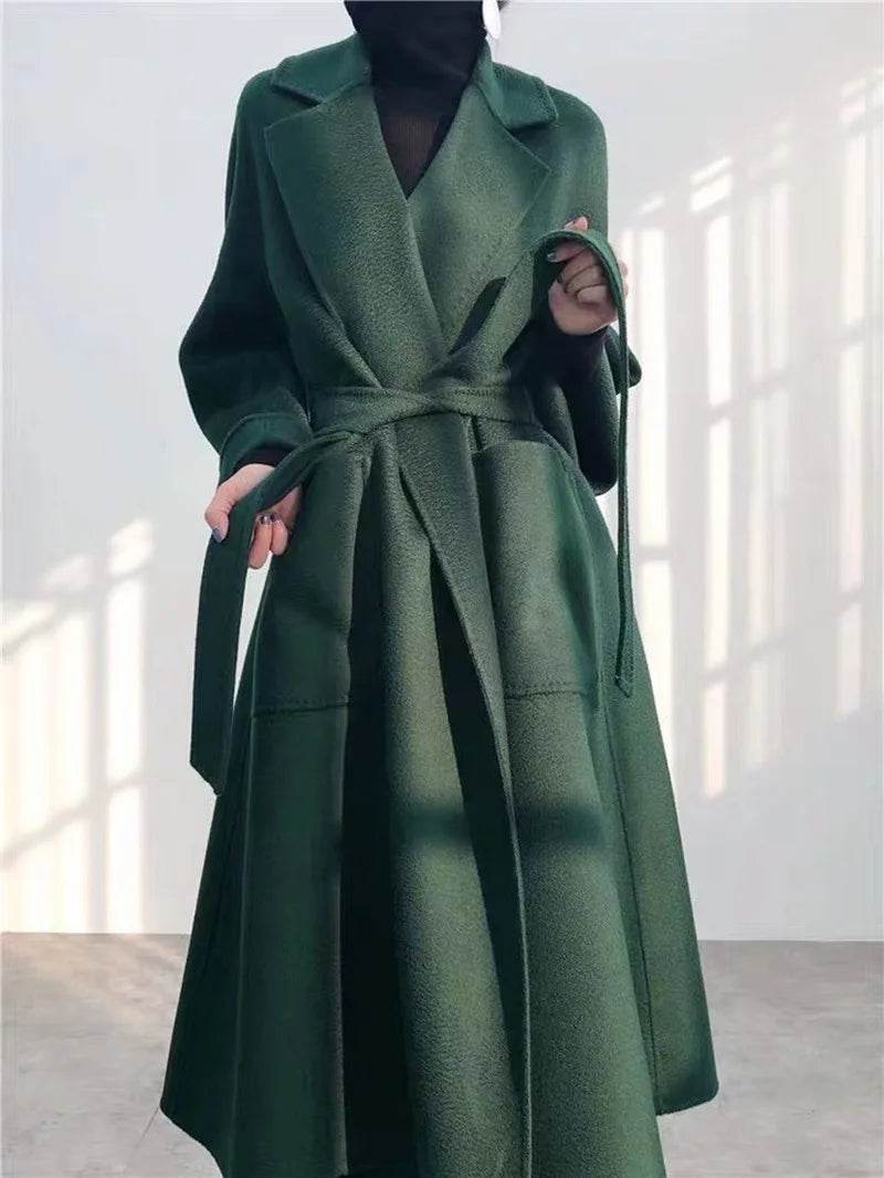 RosEvans Handmade Wool Coat - Double-Sided, Casual Style for Women - Buy Center US