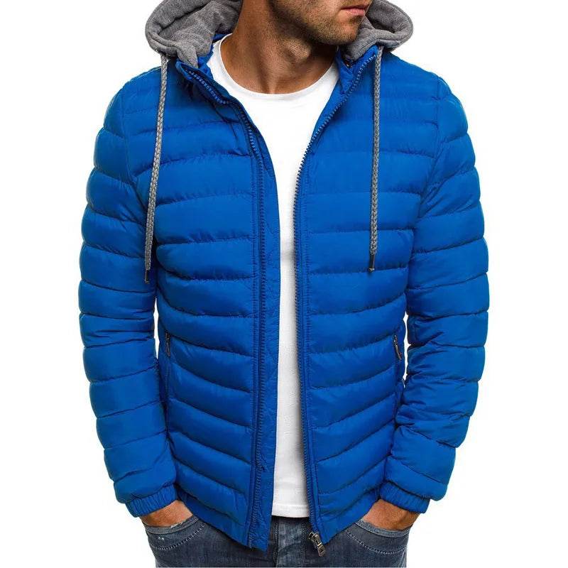 RickRack Men's Hooded Parka Jacket - Warm, Casual, Plus Size in S-3XL - Buy Center US