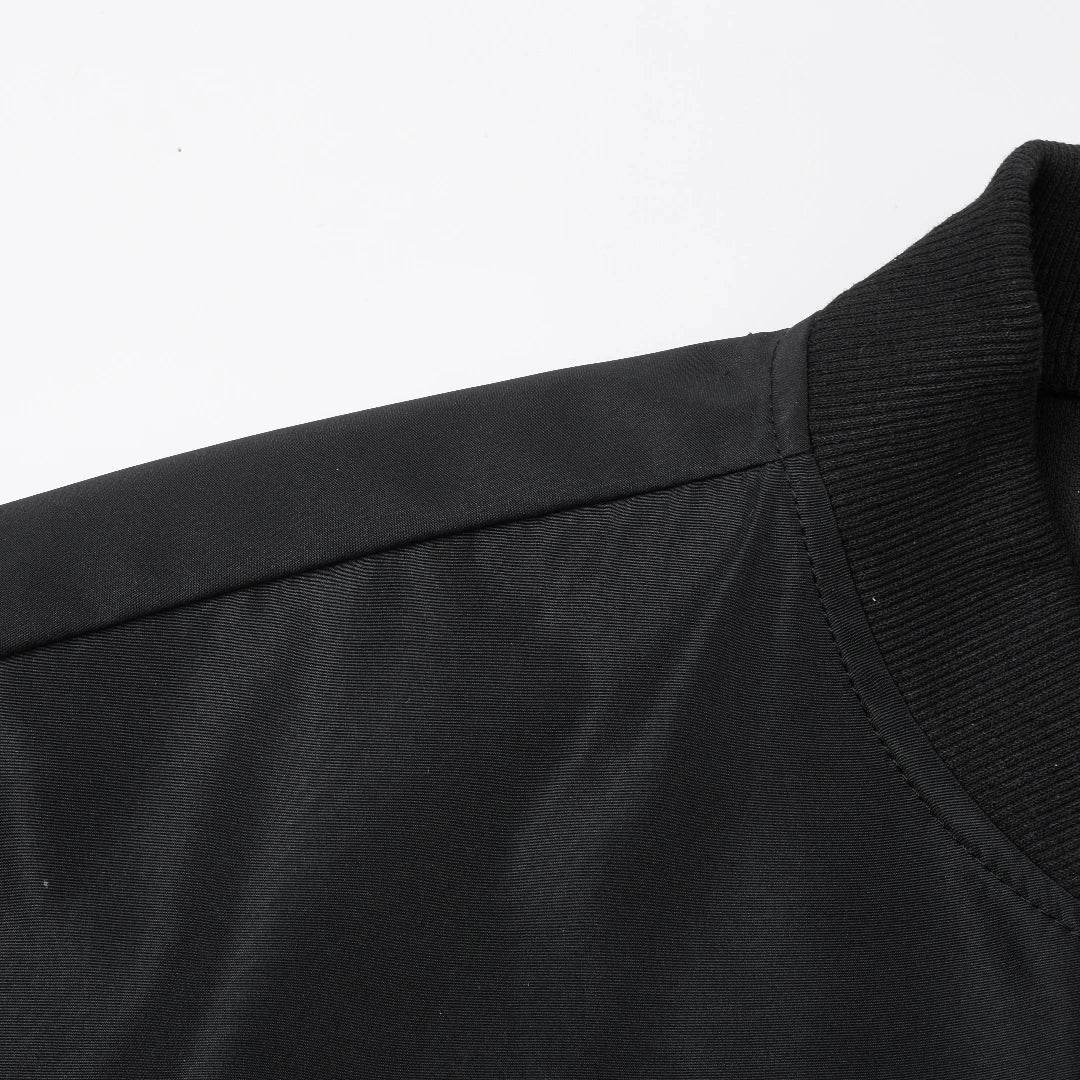 Men's Casual Thin Baseball Collar Jacket - Solid Color, Loose Fit for Spring - Buy Center US