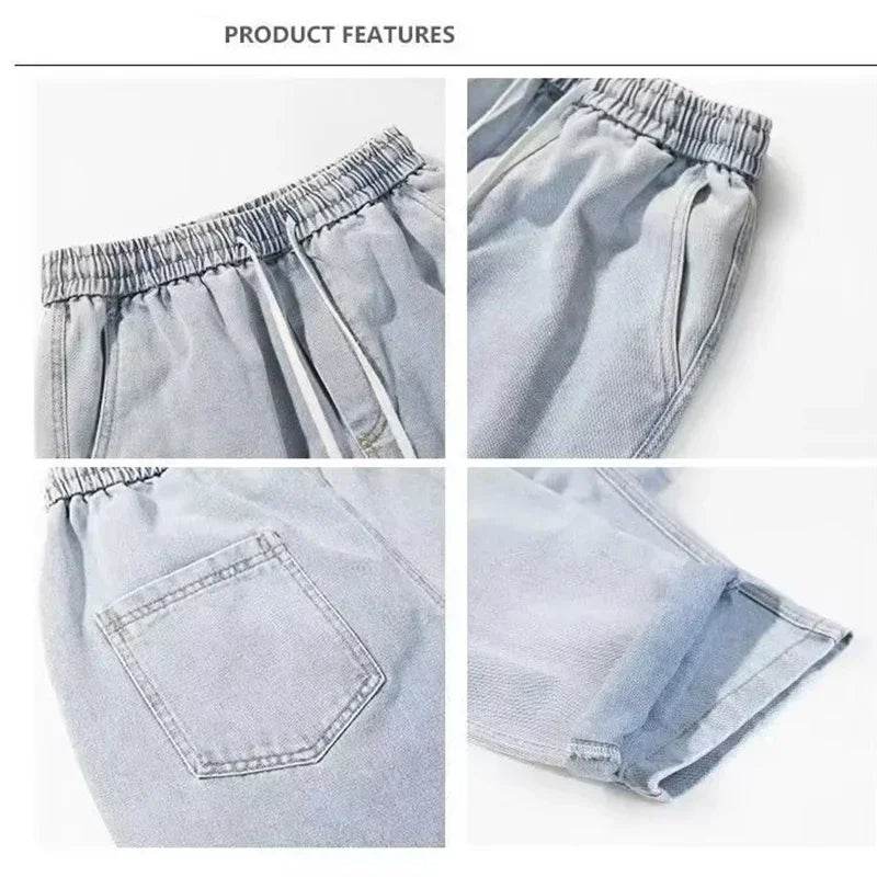 2025 Men’s Baggy Casual Jeans - High Street Straight Leg Denim - Buy Center US