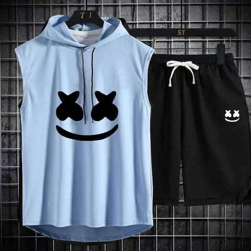 Summer Men's Two Piece Set - Casual T-Shirt & Shorts Tracksuit - Buy Center US
