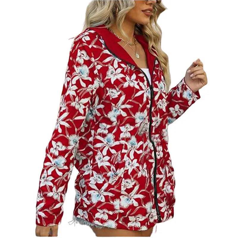 RVHS Women's Reversible Hooded Jacket - Casual Multicolour Coat S-2XL - Buy Center US