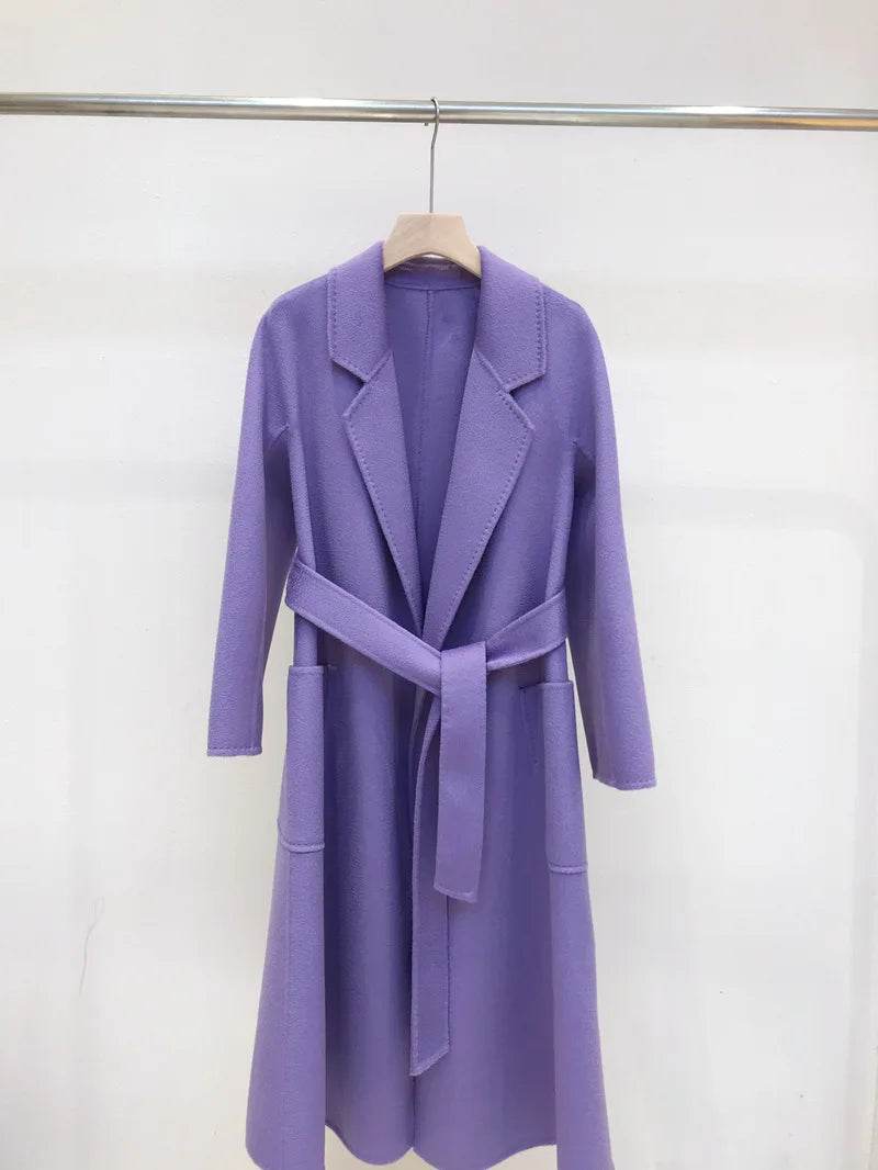 RosEvans Handmade Wool Coat - Double-Sided, Casual Style for Women - Buy Center US