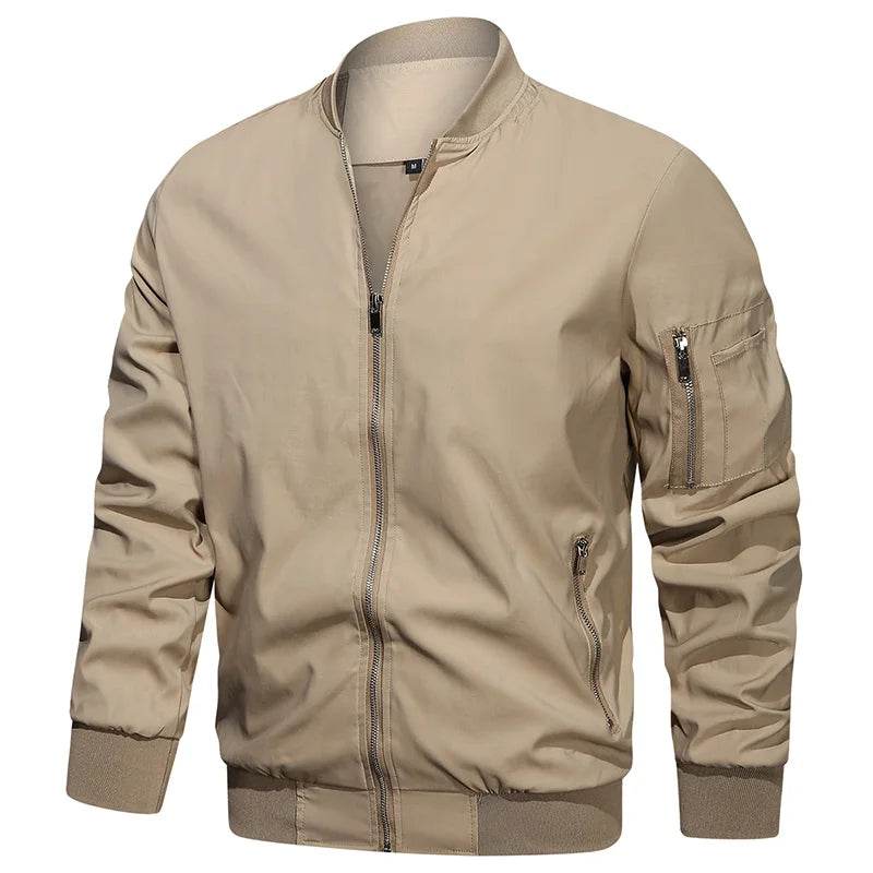 ReFire Gear Men's Lightweight Bomber Jacket - Casual Spring & Autumn Style - Buy Center US