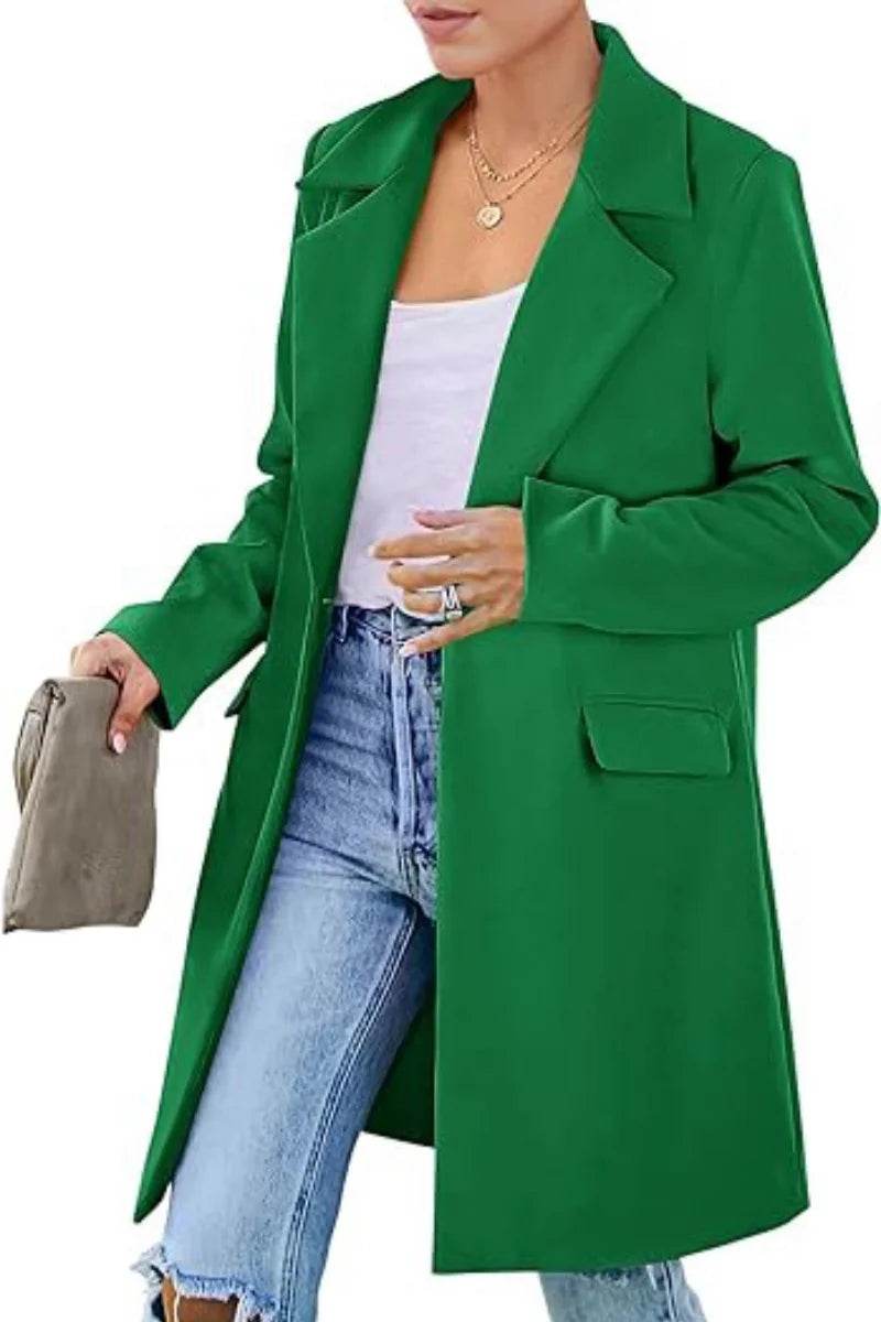 RVHSWDS Women's Double-Breasted Wool Blend Winter Coat - Long Outerwear - Buy Center US