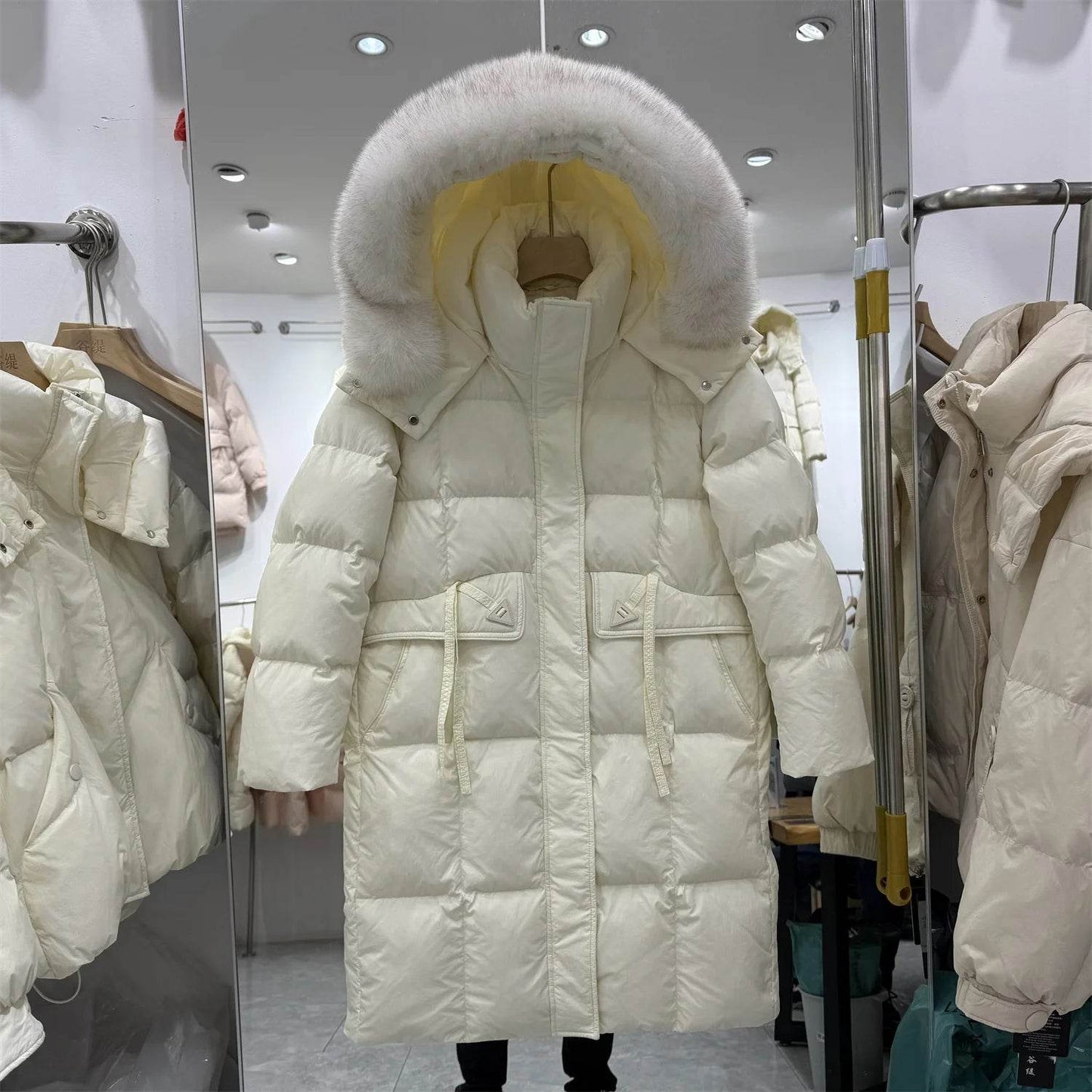LAJWMPLXLSCN Women's Hooded Down Jacket - Thick & Knee Length - Buy Center US