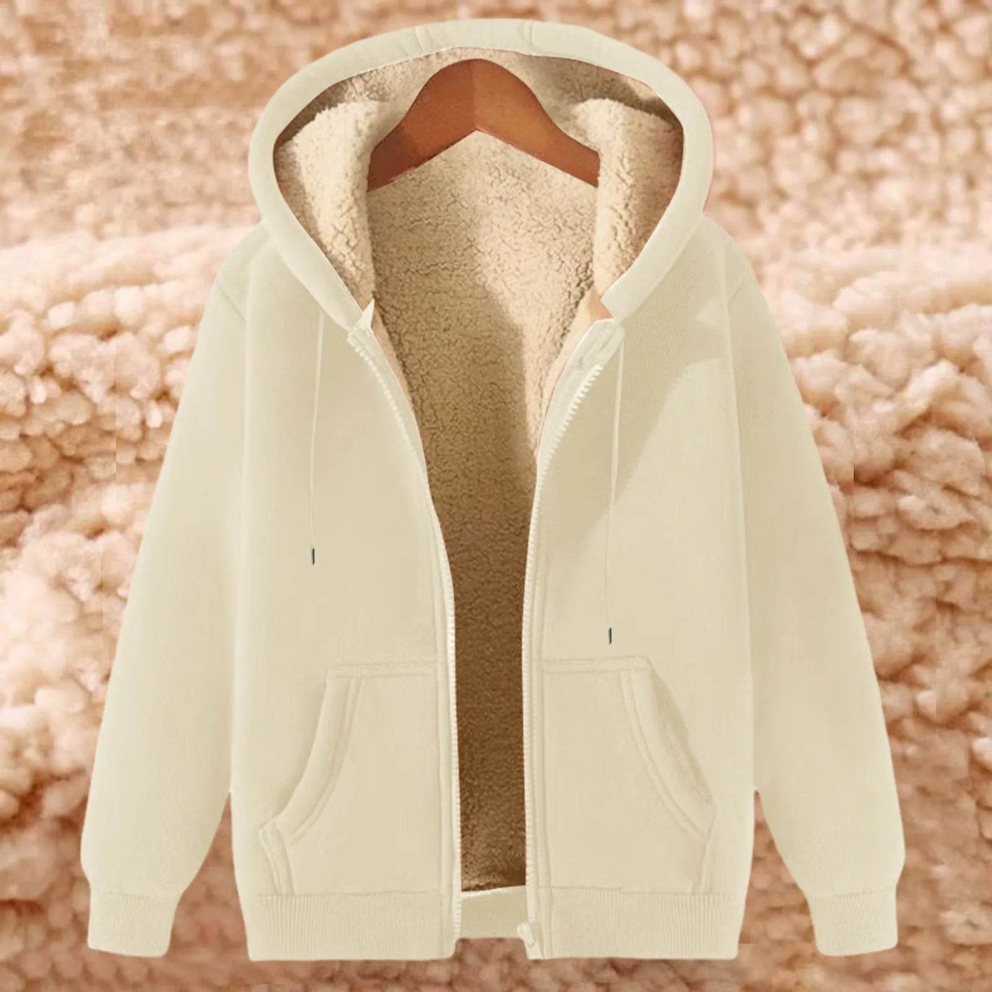Men's Winter Hooded Jacket - Fleece Lined, Zip Up, Casual Style - Buy Center US