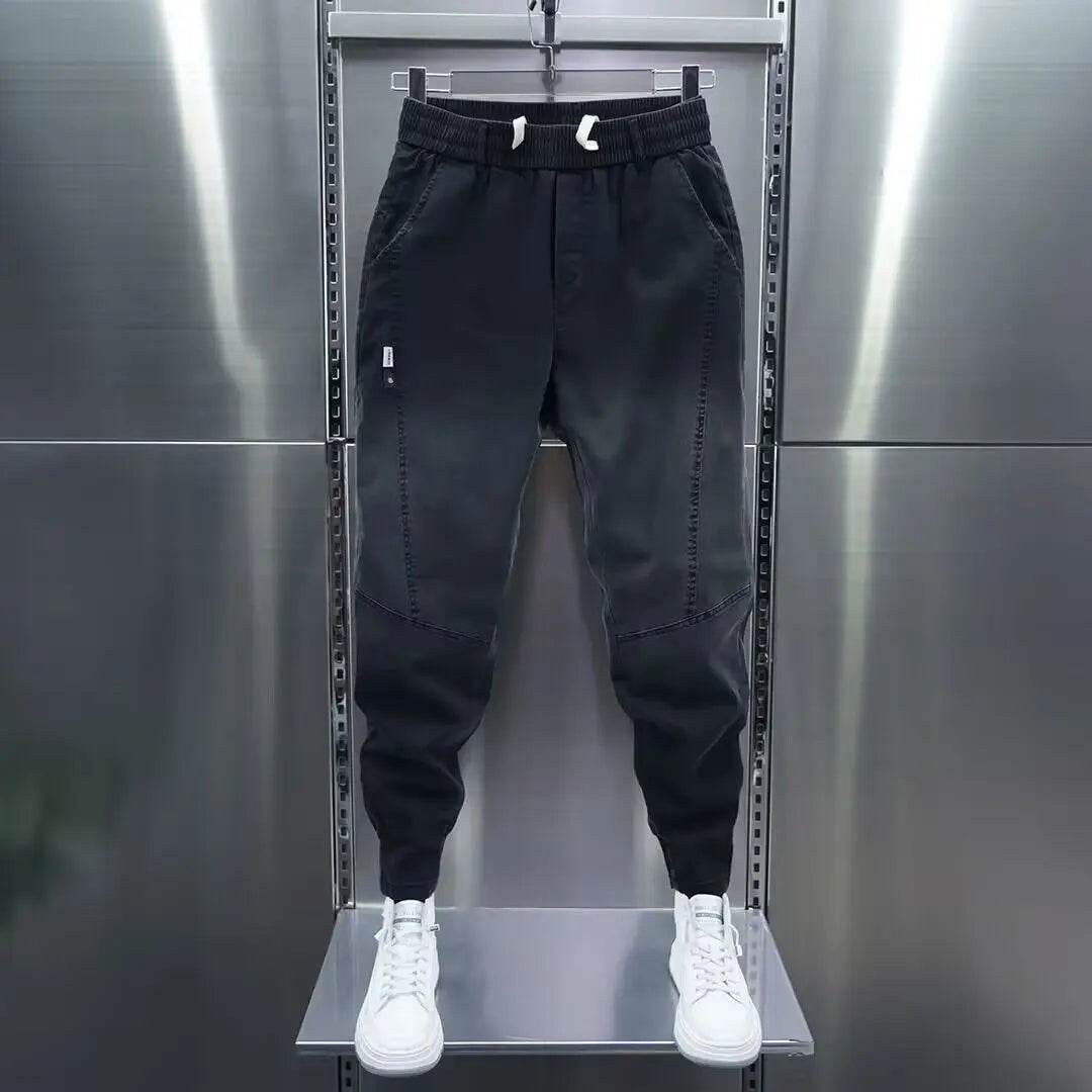 Luxury Men's Casual Loose Fit Denim Jeans - Spring & Autumn Streetwear - Buy Center US