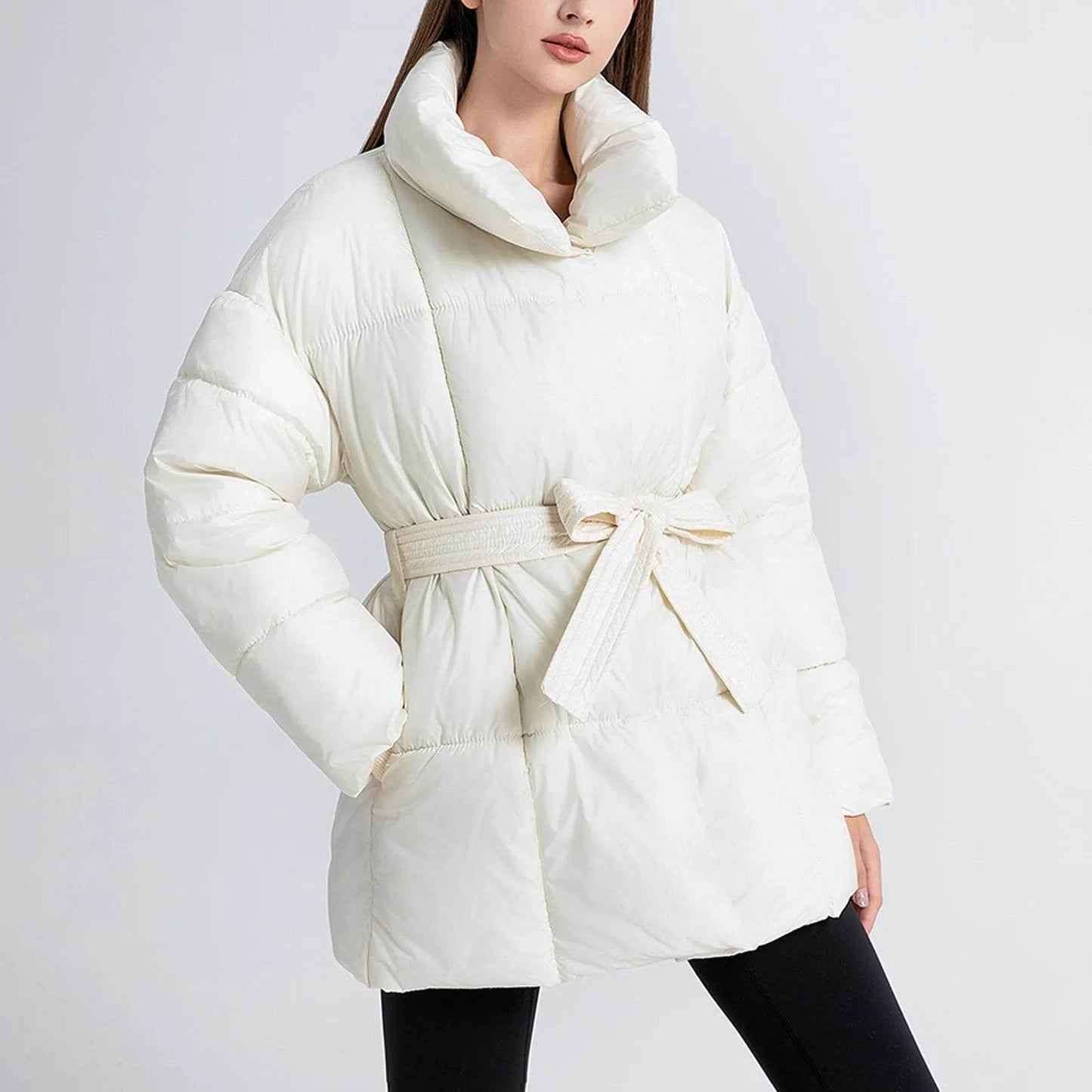 Vielleicht 2024 Korean Puffer Jacket - Women's Thick Cotton Coat - Buy Center US