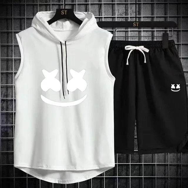 Summer Men's Two Piece Set - Casual T-Shirt & Shorts Tracksuit - Buy Center US
