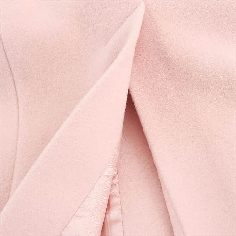 UNIZERA Women's Double Breasted Coat - 4 Pockets & Button Details - Buy Center US