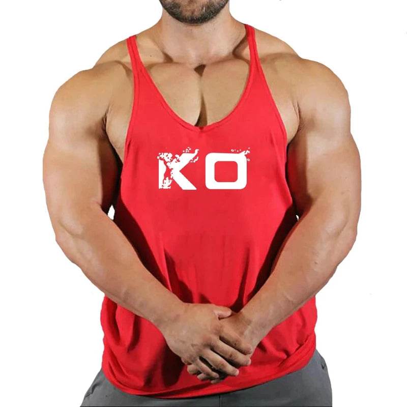 Men's Fitness Stringer Singlet Gym Shirt - V-Neck Sportswear Tank Top - Buy Center US