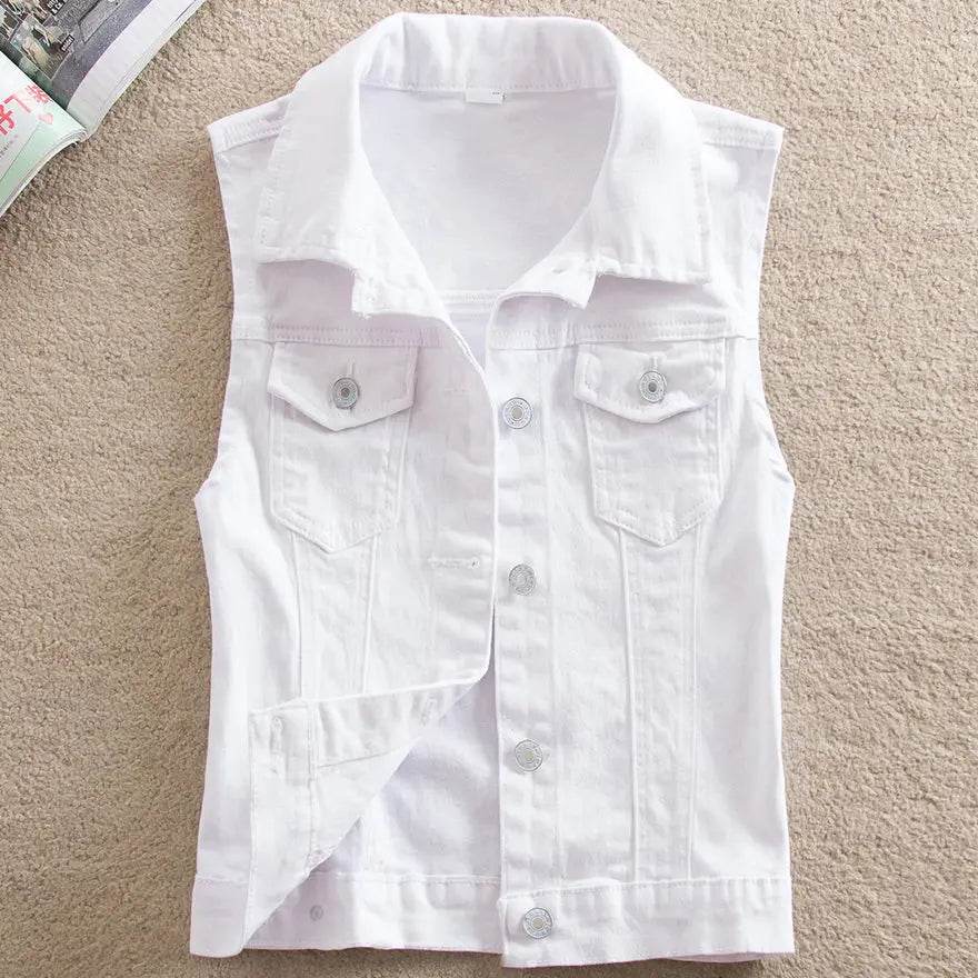 LDMSL Women's Sleeveless Denim Vest - Casual Spring Summer Top - Buy Center US