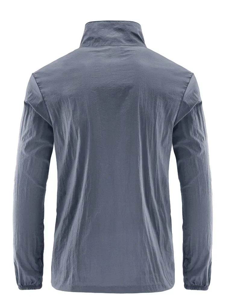 Men's Summer Sun Protection Jacket - Breathable, Water Resistant, Casual - Buy Center US
