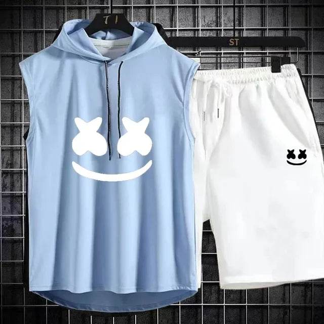 Summer Men's Two Piece Set - Casual T-Shirt & Shorts Tracksuit - Buy Center US