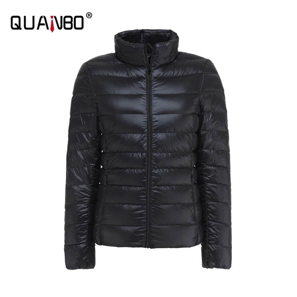 Ultralight Women’s Slim Fit Puffer Jacket - 15 Colors, Windproof Design - Buy Center US
