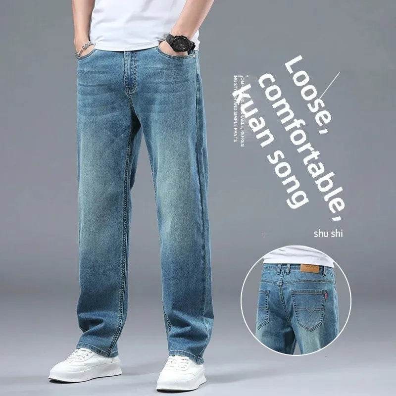 2024 Men's Trendy Vintage Casual Trousers - Loose Fit Straight Leg Jeans - Buy Center US