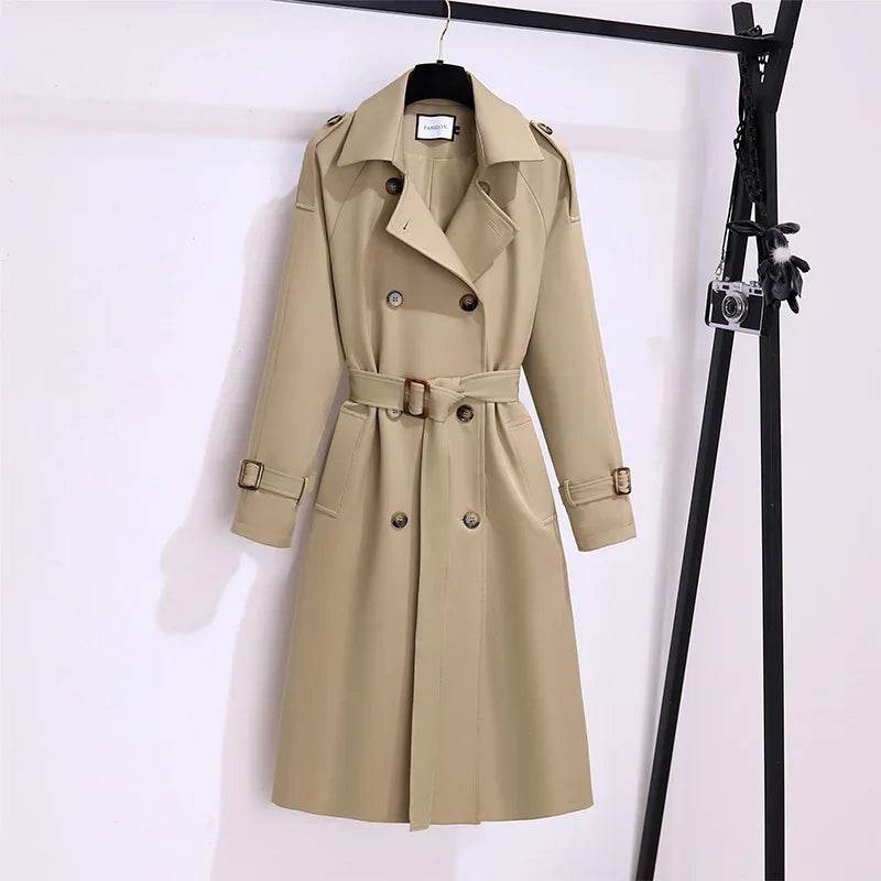 YIHERMIC Women’s Double Breasted Trench Coat - Stylish Autumn Jacket - Buy Center US