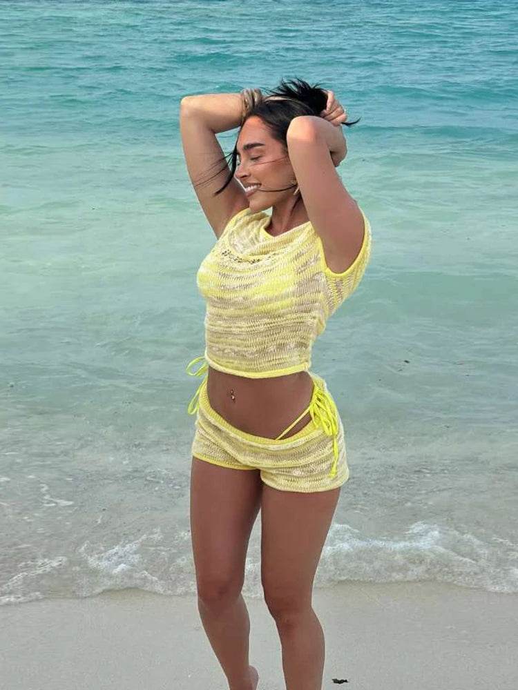 Sisterlinda Junior Fashion Summer Short Suit - High Street Style - Buy Center US