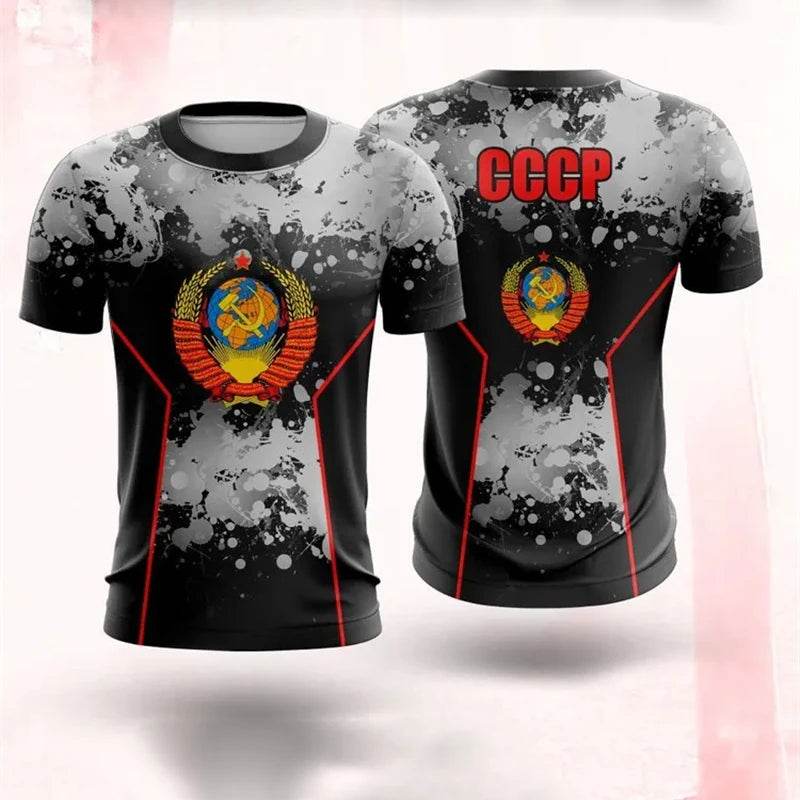 Russian Coat of Arms T-Shirt - Camouflage Casual Tee for Men & Women - Buy Center US