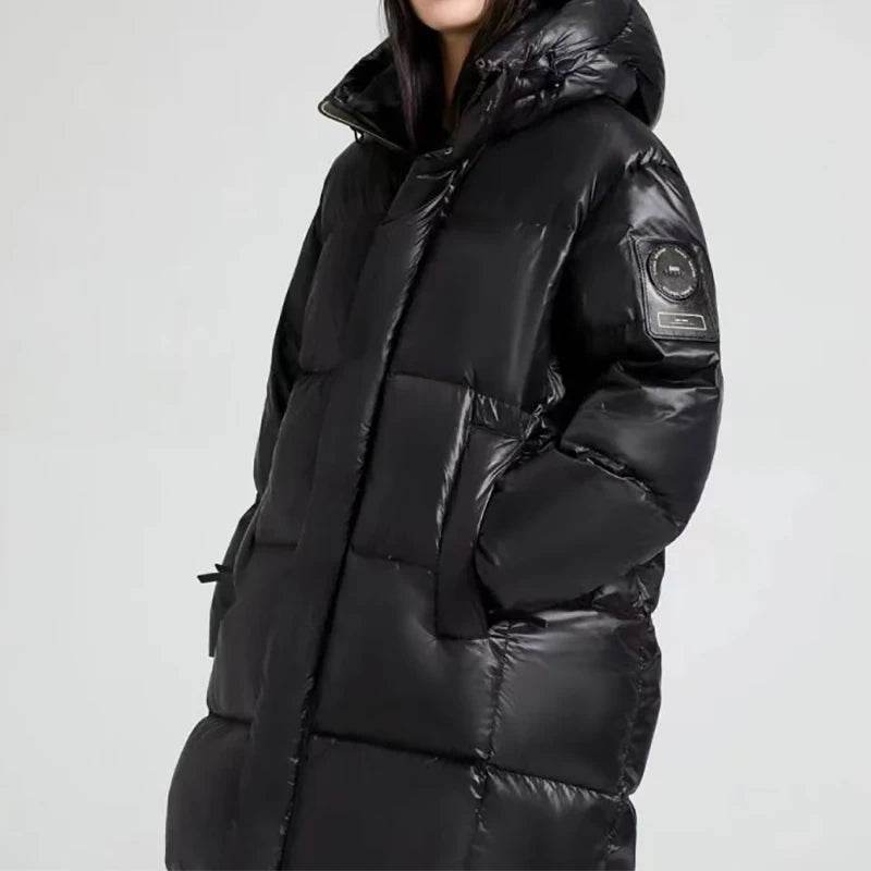 ABRIN Women’s Hooded Down Coat - Oversized Casual Winter Jacket - Buy Center US