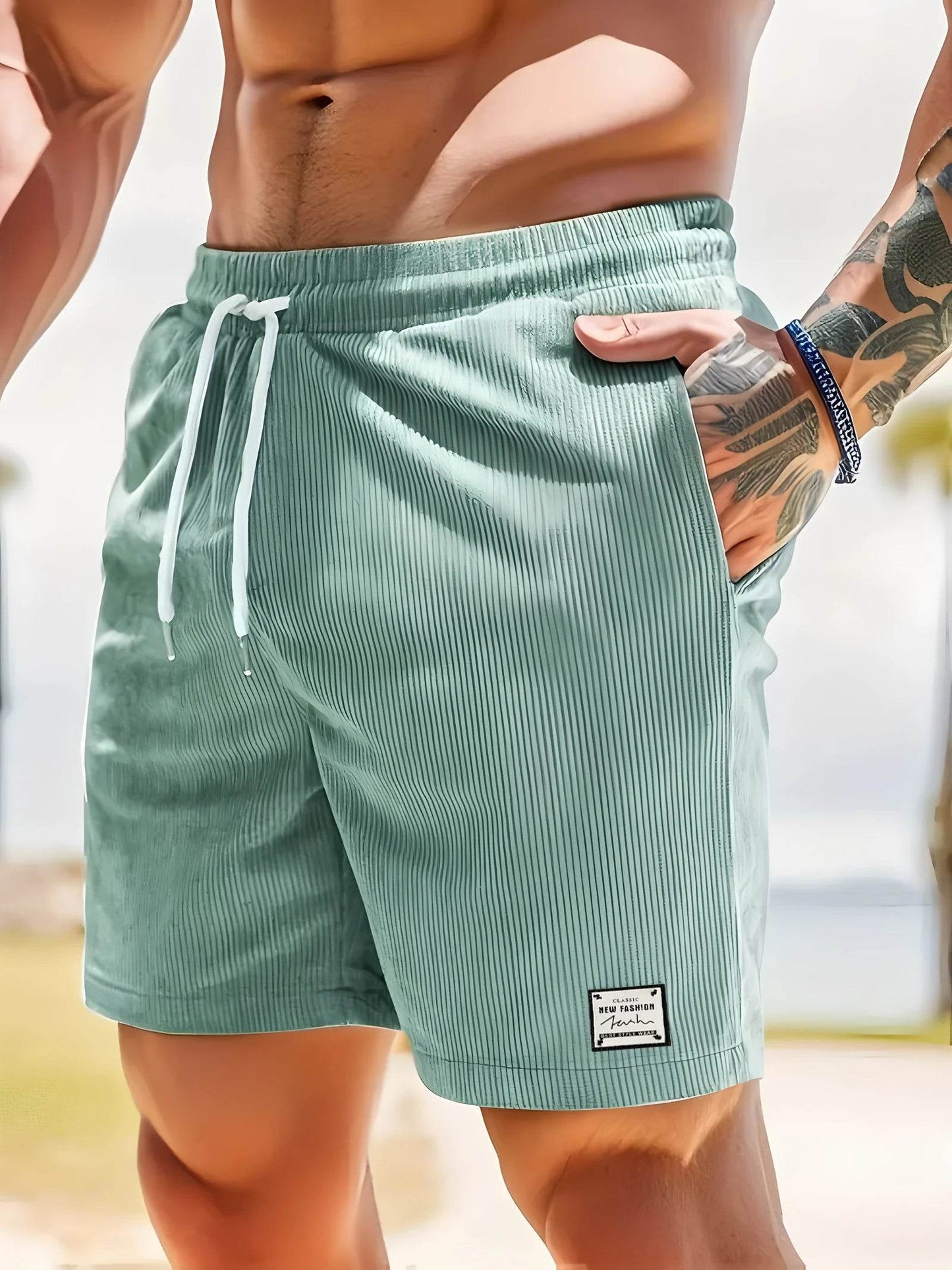 Men's Summer Casual Shorts - Comfortable Elastic Waist, Breathable Design - Buy Center US