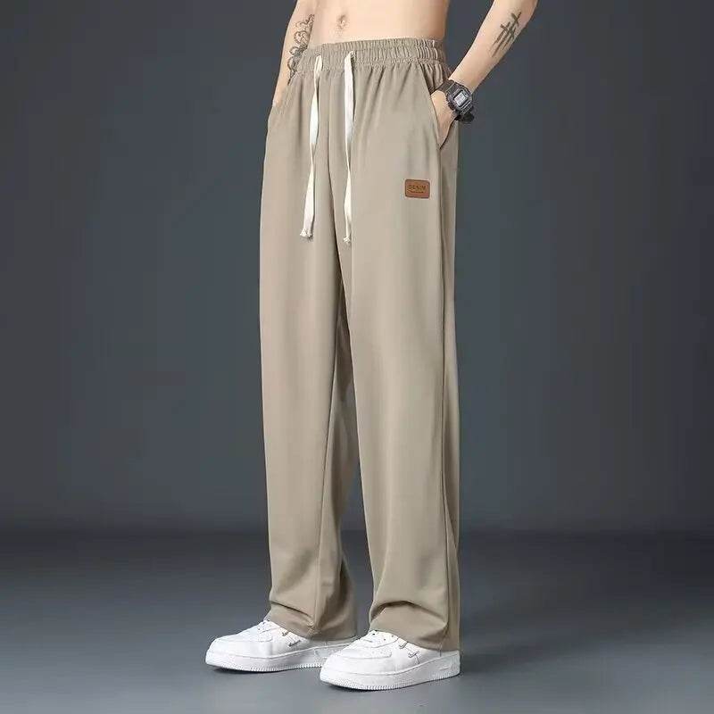 Trendy Men’s Casual Jogger Sweatpants - Quick Drying for Spring & Summer - Buy Center US